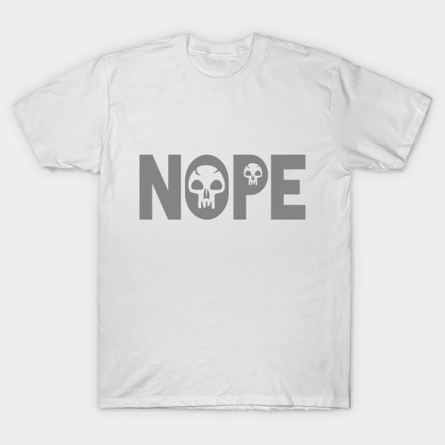 Black Nope T-Shirt by CandD